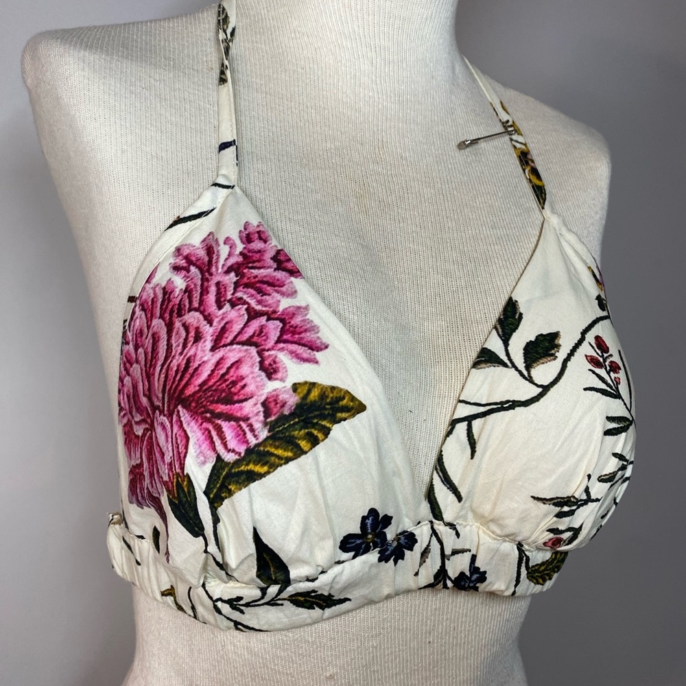 Floral Halter Bralette